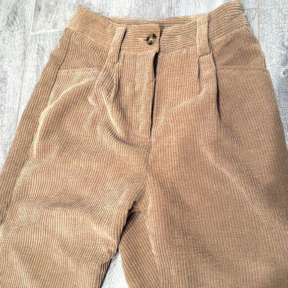 NWT Petal + Pup Tan Corduroy Cuffed Trousers size 2 - Picture 6 of 8